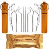 Toothpicks Pocket Set Reusable Dental Floss Picks Kit Stainless Steel Teeth Cleaning Tools Flossers for Adults Tooth Picker Oral Hygiene Travel (2 Set) view 1