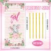 100 Pack Pink Elephant Baby Shower Cellophane Treat Bags Cute Pink Elephant Candy Goodie Bags Baby Shower Favor Supplies with 150 Pieces Gold Twist Ties for Gender Reveal Birthday Party Supplies view 4