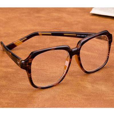 LKP Vintage Crystal Eyeglass Oversized Tortoise Frame Women Men Fashion Reading Glasses For Presbyopic HD Clear Lens 1 Pack(+3.00)