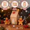 50 Christmas Gift Bags Cookie Boxes, Christmas gift Goody Boxes, Creative sticker House shaped food Storage Wedding gifts or Baby Shower Party Favors view 3