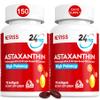 Astaxanthin Supplements 24mg, 5 Month Supply - Coconut MCT Oil, Fresh Microalgae Source w/Grape Seed Oil, Ashwagandha - Antioxidants for Healthy Skin, Eyes, Aging - Non-GMO & Gluten Free, 150 Softgels view 1
