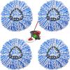 4 Pack Spin Mop Replacement Heads Compatible with O Cedar EasyWring Spin Mop,Microfiber Spin Mop Refills, Easy Cleaning Floor Mop Head Replacement view 1