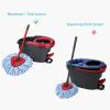 4 Pack Spin Mop Replacement Heads Compatible with O Cedar EasyWring Spin Mop,Microfiber Spin Mop Refills, Easy Cleaning Floor Mop Head Replacement view 2