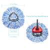 4 Pack Spin Mop Replacement Heads Compatible with O Cedar EasyWring Spin Mop,Microfiber Spin Mop Refills, Easy Cleaning Floor Mop Head Replacement view 3