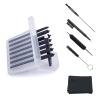 (4 Packs) Hearing Aid Wax Guard Filters (32 Units) Replacement Wax Cerumen Stop Wax Traps for Phonak, Widex, Unitron and Resound - 5 pieces Hearing Aid Cleaning Kit Accessories with Carry Case view 1