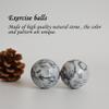 ILEWEI Chinese Traditional Baoding Balls Black White Natural Marble Health Exercise Medicine Massage Balls for Hand Therapy Stress Relief Relax Fingers Gift (1.4 inches, Black White with Bag) view 4