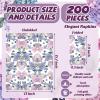 Hotop 200 Pack Hydrangea Paper Napkins Purple Floral Butterfly Disposable Hand Towels 2 Ply Decorative Guest Dinner Napkins Bulk for Home Bathroom Wedding Birthday Spring Tea Party Supplies view 3