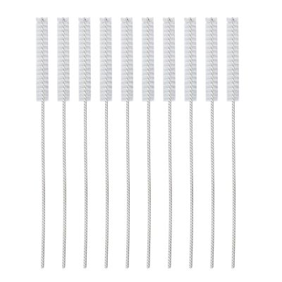 10 Pcs Hearing Aid Vent Tube Cleaning Brush, Professional Nylon Hair Hearing Aid Tube Cleaning Tool Accessory for Clean Small Holes or Pipes