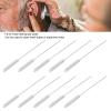 10 Pcs Hearing Aid Vent Tube Cleaning Brush, Professional Nylon Hair Hearing Aid Tube Cleaning Tool Accessory for Clean Small Holes or Pipes view 2