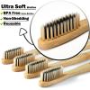 paeyaer 20 Count Bamboo Toothbrushes (Soft+Medium), Natural Wood Toothbrush Bulk, Eco-Friendly, BPA Free, Biodegradable & Compostable Charcoal Wooden - Reusable Travel Toothbrushes view 3