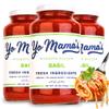 Yo Mama's Foods Keto Tomato Basil Pasta and Spaghetti Sauce - Pack of (3) - No Sugar Added, Low Carb, Low Sodium, Vegan, Gluten Free, Paleo Friendly, and Made with Whole, Non-GMO Tomatoes view 1