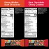 KIND Thins Snack Bars, 2 Flavor Variety Pack, Gluten Free, 100 Calorie, 60 Count, Peanut Butter Dark Chocolate & Dark Chocolate Cherry Cashew view 2