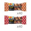 KIND Minis Variety Pack, Dark Chocolate Cherry Cashew, Peanut Butter Dark Chocolate, Low Sugar Snacks, Low Calorie Bars, Gluten Free, 20 Count view 2