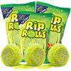 Sweetzo - Rip Rolls Sour Green Apple Belt Sugar Coated Licorice Candies, Extra Long Fruit Flavored Fat Free and Peanut Free Candy for Party and Goodie Bag Fillers, Pack of 3, 40 Inches Each view 1