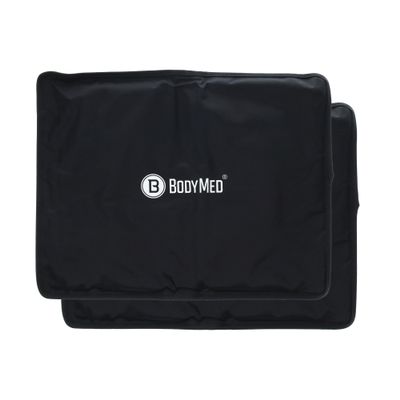 BodyMed Reusable Gel Ice Pack Cold Compress (2-Pack) for Back, Shoulder, Neck, & Knee - Professional Grade Cold Therapy for Injuries, Aches, Swelling, Bruises, Sprains - 14 in. x 11 in. (Standard)