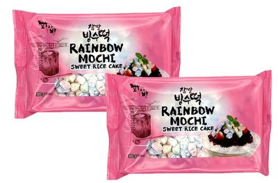 Rainbow Sweet Rice Cakes Mochi 300g (Pack of 2)