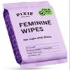 Pixie Feminine Wipes - On The Go Public Bathroom Wipes for Feminine Care - Safe On Period Cups & Menstrual Discs - Biodegradable, Flushable, pH Balanced & Unscented Menstrual Cup Wipes (20 Count) view 1