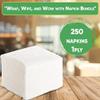 Elegant Lunch Napkins. 250 Count Lunch Napkin 1 Ply Pack of 250, White. view 2