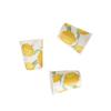 Geeklife Gold Lemon Paper Party Cups, 9oz Fruit Disposable Decorative Cups Set, Sparkly Gold Foil Paper Cups Bulk,40 pcs view 3