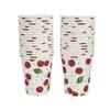 Geeklife Gold Cherry Paper Party Cups, 9 oz Gold Foil Cherries Fruit Disposable Decorative Paper Cups Bulk,40 pcs view 1