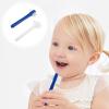 Ciieeo Dual Head Denture Toothbrush with Large Multi-Tufted and Small Angle Trimmed Bristles Manual False Teeth Cleaner for Denture Care and Fresher Breath 2-Pack view 3