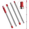 GRAREND 4-Section Spin Mop Replacement Handle, Mop Handle Compatible with Ocedar Spin Mop, 2.5-to-5 Foot Easy Cleaning Floor Mop Stick for Floor Cleaning view 1