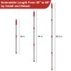 GRAREND 4-Section Spin Mop Replacement Handle, Mop Handle Compatible with Ocedar Spin Mop, 2.5-to-5 Foot Easy Cleaning Floor Mop Stick for Floor Cleaning (Germany Screw) view 2