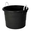 GRAINGER APPROVED 2 Set - Storage Tub w/Rope Handles, Black, 18 Gal view 1