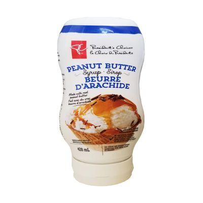 Presidents Choice Peanut Butter Syrup 428mL/14.5 fl. oz