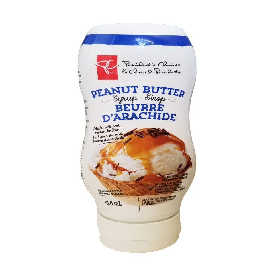 Presidents Choice Peanut Butter Syrup 428mL/14.5 fl. oz