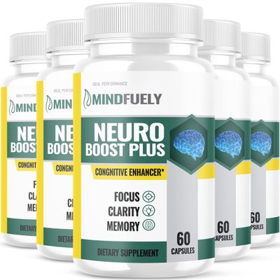 (5 Pack) Mindfuely Neruo Boost Plus, Mindfuely Nootropicics Mindfuely Cognitive Brain Formula (300 Capsules)