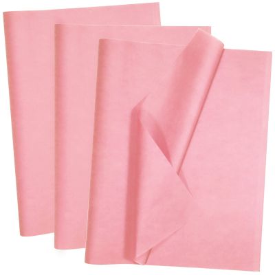 100 Sheets Pink Tissue Paper Artdly 14 x 20 Inches Pink Wrapping Paper Bulk for Weddings Birthday DIY Project Christmas
