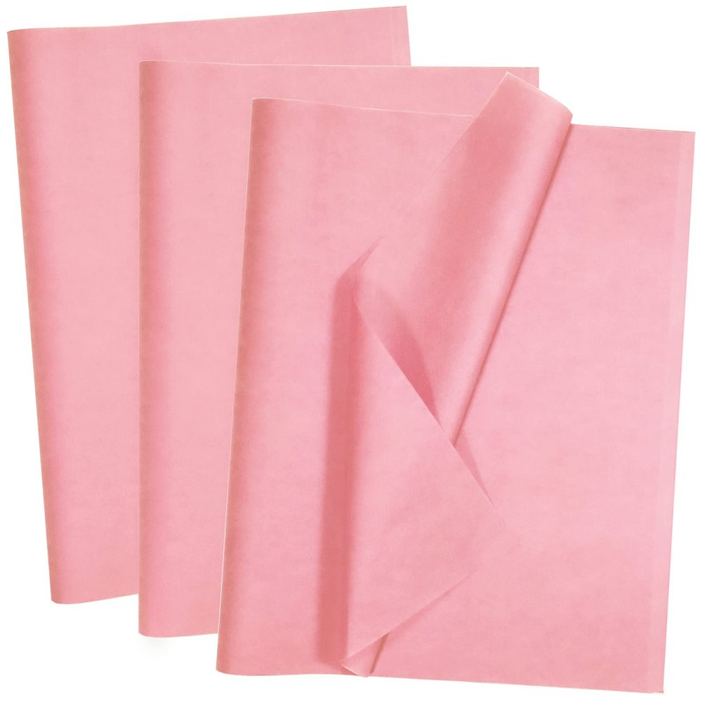100 Sheets Pink Tissue Paper Artdly 14 x 20 Inches Pink Wrapping Paper Bulk for Weddings Birthday DIY Project Christmas