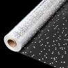 CMFYHM Clear Cellophane Wrap Roll(34" x 120Ft) 3Mil Polka Dot Cellophane, Cellophane Gift Wrap Roll, Cellophane Wrap for Gifts, Baskets, Flowers, Party Decorations view 1