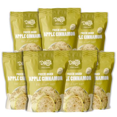 Freeze-Dried Apple Cinnamon 7 Pack 100% Real Fruit, No Sugar Added, Crunchy & Delicious, Long Shelf Life