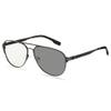 LKP Transition Photochromic Glasses Men's Reading Glasses Sunglasses +1.00 to +3.00 Diopter Glasses Half Frame Metal Anti UV(A,+2.50) view 2