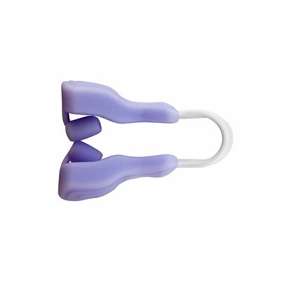 Nose Clip Massager Correction Nose Beauty Thin Nose Alar Sports Nose Shaper Breathing Nose Clip (Purple)