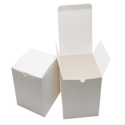 PQZKLDP 15 Pcs Gift Boxes with lids White 6x6x6 Inch Small gift packing Square Boxes Perfect for Party, Wedding, Christmas, Holidays, Birthdays and Small Presents