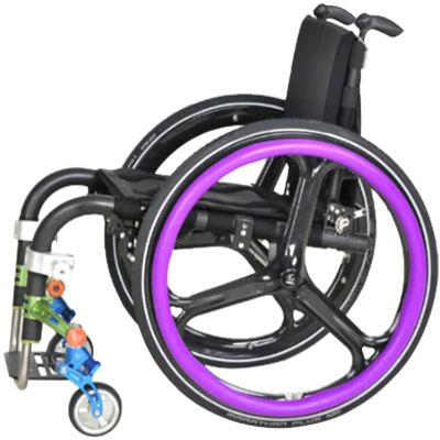 24Inch/22Inch Rear Wheel Sports Wheelchair Cover, Non-Slip Wear-Resistant Wheelchair Push Rim Covers, Wheelchair Hand Push Protective Sleeve for Improve Grip and Traction,D,24inch