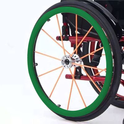 24Inch/22Inch Wheelchair Rear Wheel Cover Protective Sleeve Wheelchair Push Rim Covers Wheelchair Rear Wheel,C,24 inches