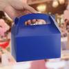 DjinnGlory 36 Pack Small Navy Party Favor Treat Boxes, Blue Paper Gable Boxes for Baby Shower, Birthday, Wedding, Graduation Party 6.18 x 3.58 x 3.38 Inches (Navy) view 4