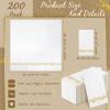 Yinder 200 Pack Disposable Hand Towels Bathroom Napkins Decorative Guest Towels Soft and Absorbent Linen Feel Paper Towel for Christmas Parties Weddings Dinners or Events (Gold) view 2
