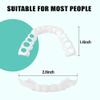 1Set Dentures Veneers Tooth,Dental Care Kits for Anti Molar Orthodontic Cosmetic Teeth,Smile Snap Tooth.(White,1Top+ 1Bottom+2Adhesives+1Tweezers+1Heart-Shaped Storage Box view 2