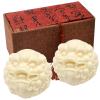 Fengshuibringluck 1.6 Inch Baoding Ball Hand Carved Pixiu Zodiac Wooden Hand Exercise Tool (Pi Xiu (Ivory Fruit)), 4.9*4.9cm view 1