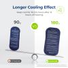 AUVON Insulin Cooler Travel Case, Expandable Insulated Diabetic Bag with 2 * 180g Ice Packs for 10-12.5H Cooling Time, Portable Medication Cooler Bag for Insulin Pens & Blood Glucose Monitor Supplies view 2