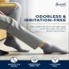 Pembrook Ankle Diabetic Socks for Men & Women - 6 Pairs | Black, White, Gray | Low Cut Stretch Top Mens Diabetic Sock | Ankle Moisture Wicking Neuropathy Socks for Men | Diabetic Socks for Men 9-12 view 3