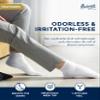 Pembrook White Diabetic Socks for Men & Women - 6 Pairs | Ankle Low Cut Stretch Top Mens Diabetic Socks for Men 9-12 | Moisture Wicking | Neuropathy view 3