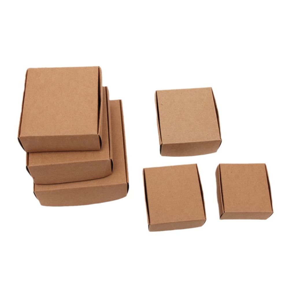 10Pcs Blank Kraft Paper Packaging Box For Earring DIY Jewelry Storage Wedding Party Handmade Gift Boxes