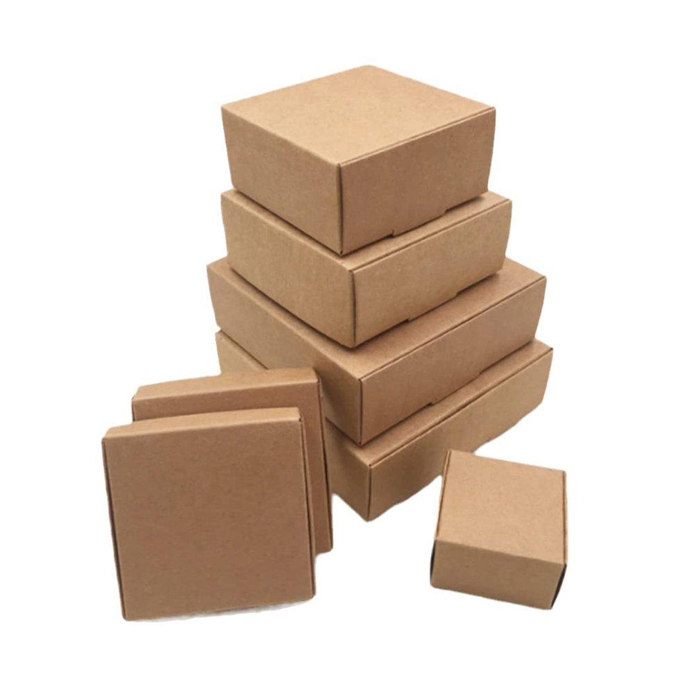 30Pcs DIY White Box With Paper Gift Box Cake Packaging For Wedding Home Party Packaging Christmas Gifts Kraft Box