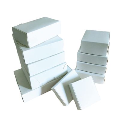 30Pcs DIY White Box With Paper Gift Box Cake Packaging For Wedding Home Party Packaging Christmas Gifts Kraft Box